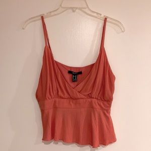 Coral pink tank top